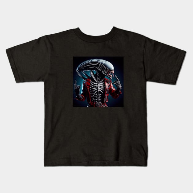 Hardrock Xenomorph Kids T-Shirt by nerd.collect